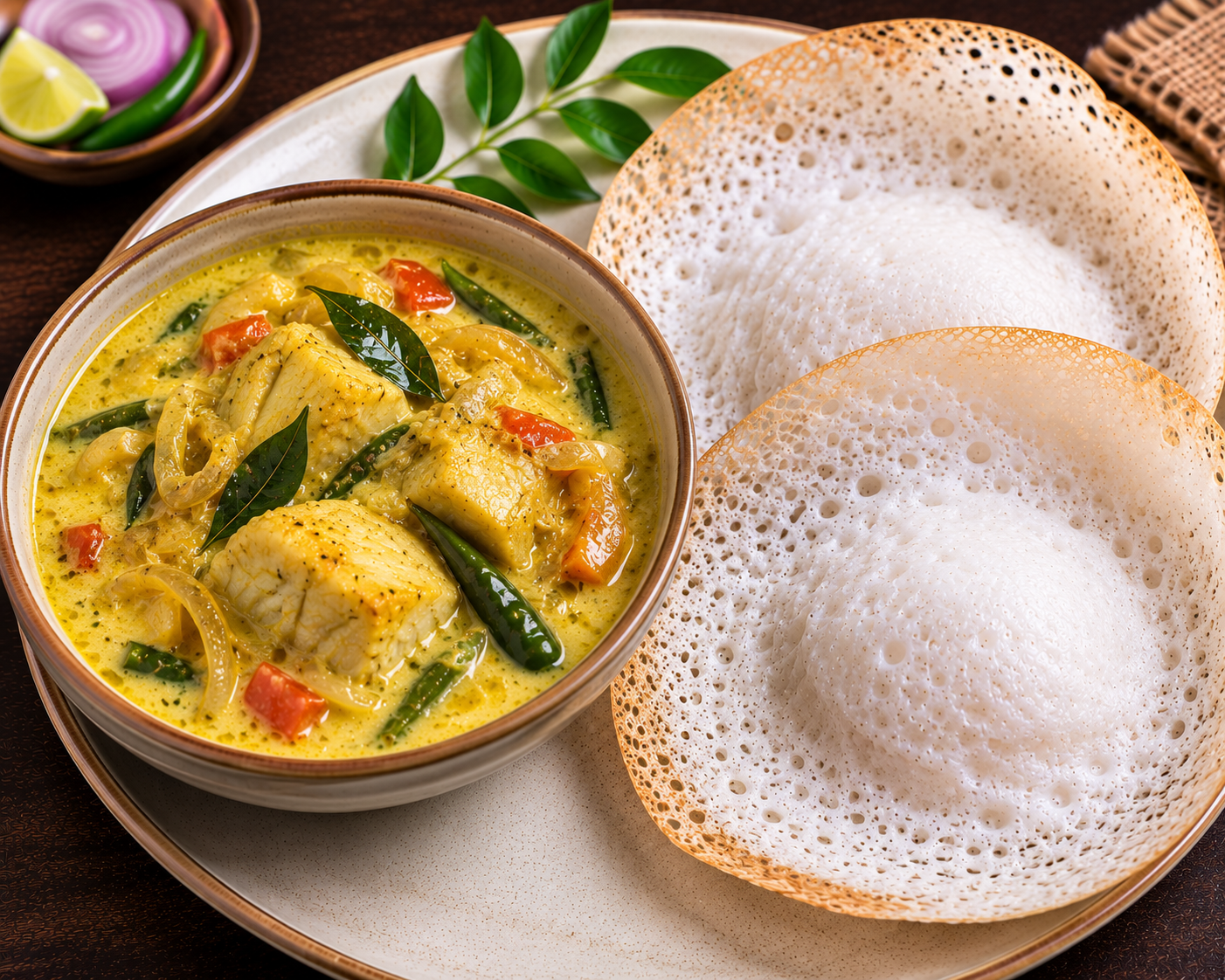 Fisch Molee mit Appam